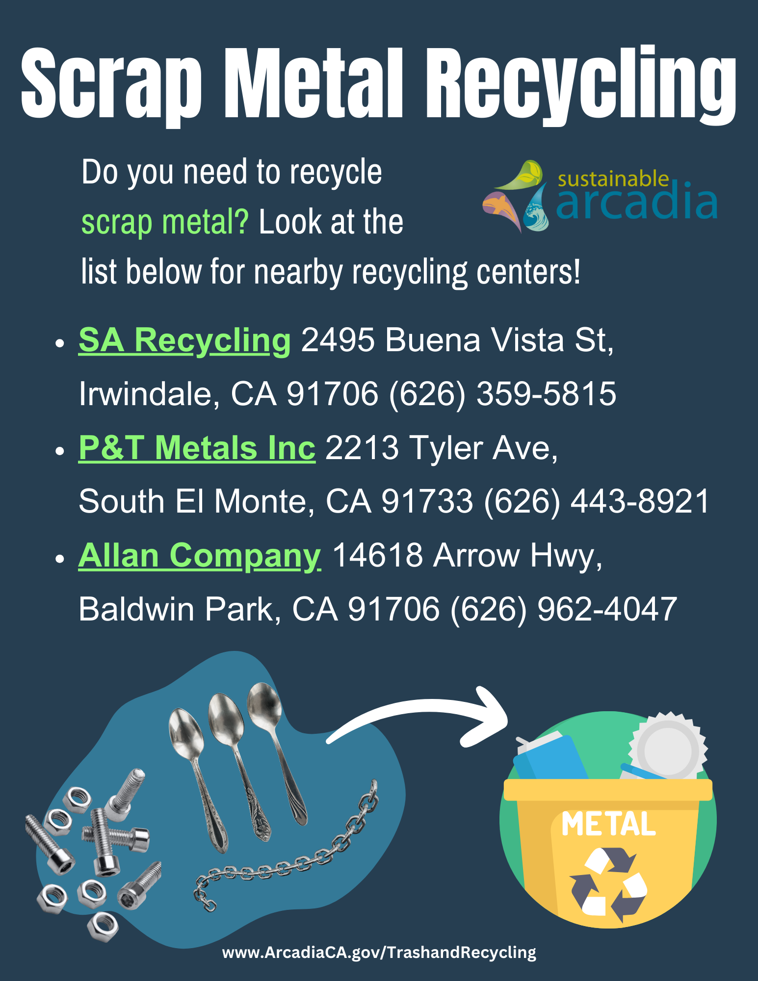 Scrap Metal Recycling Flyer